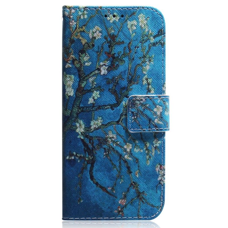 Flip Cover OnePlus Nord 2T 5G Med Snor Aprikosrem Blomster