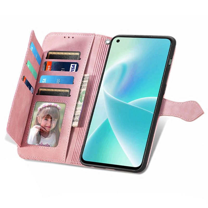 Flip Cover OnePlus Nord 2T 5G Med Snor Kortholder Og Pung Med Snor