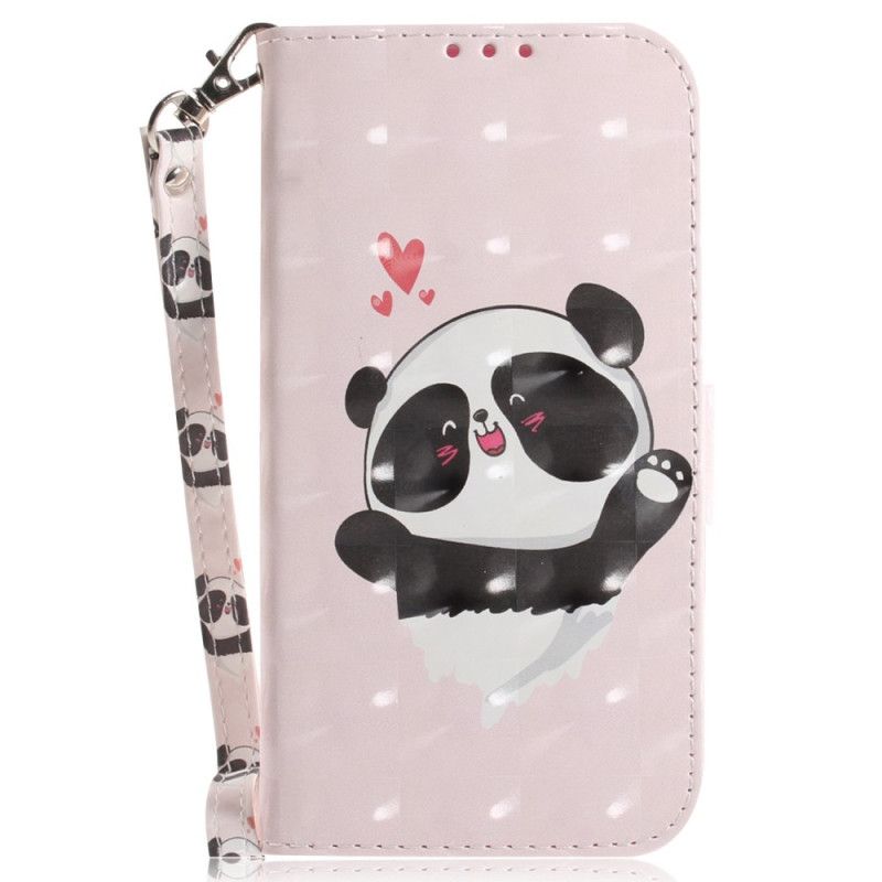 Flip Cover OnePlus Nord 2T 5G Med Snor Thong Panda Love