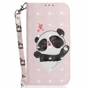 Flip Cover OnePlus Nord 2T 5G Med Snor Thong Panda Love