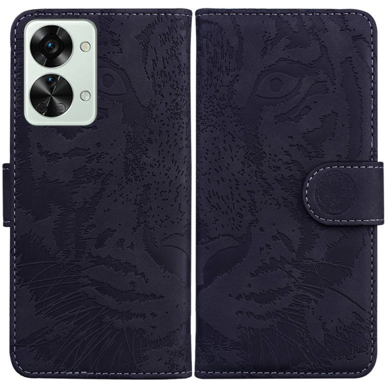 Flip Cover OnePlus Nord 2T 5G Tigermønster