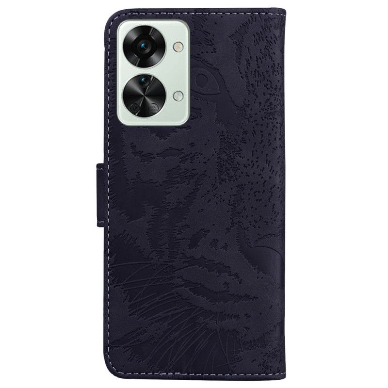 Flip Cover OnePlus Nord 2T 5G Tigermønster