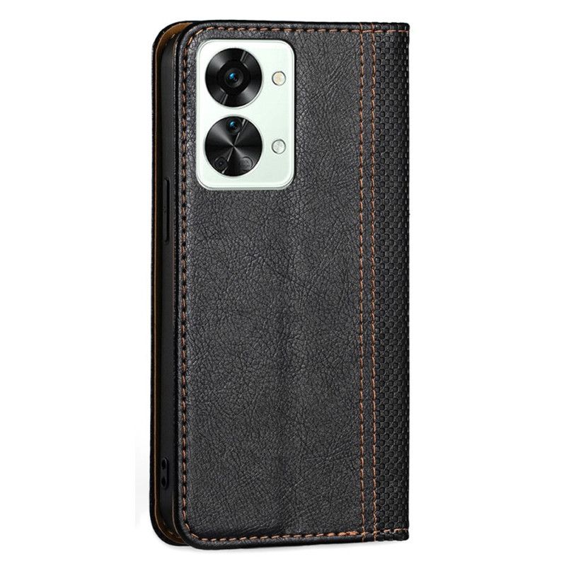 Læder Cover OnePlus Nord 2T 5G Vintage Stil