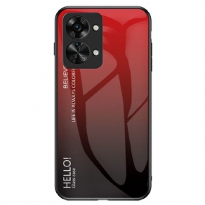 Mobilcover OnePlus Nord 2T 5G Hej Hærdet Glas