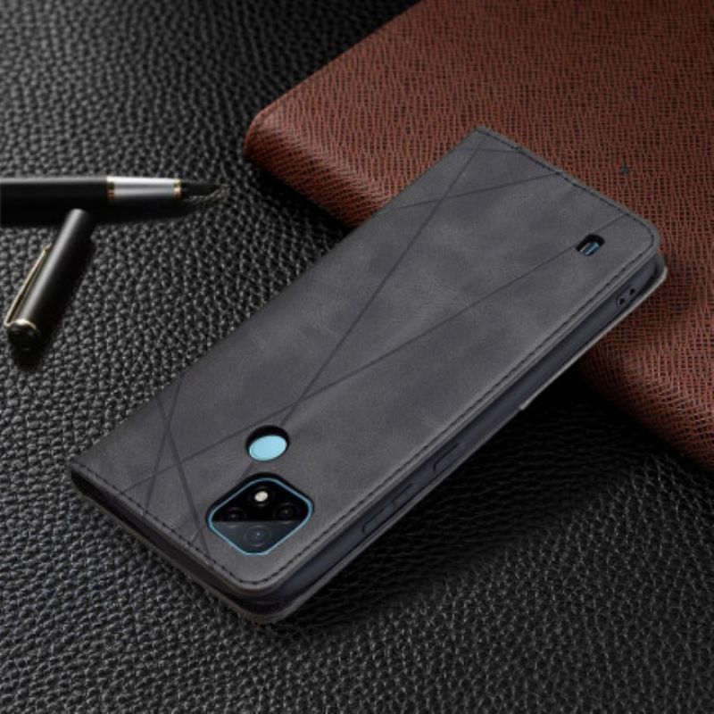 Cover Realme C21 Flip Cover Kunstnerstil