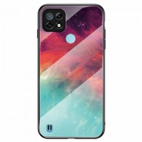 Cover Realme C21 Marmor Hærdet Glas