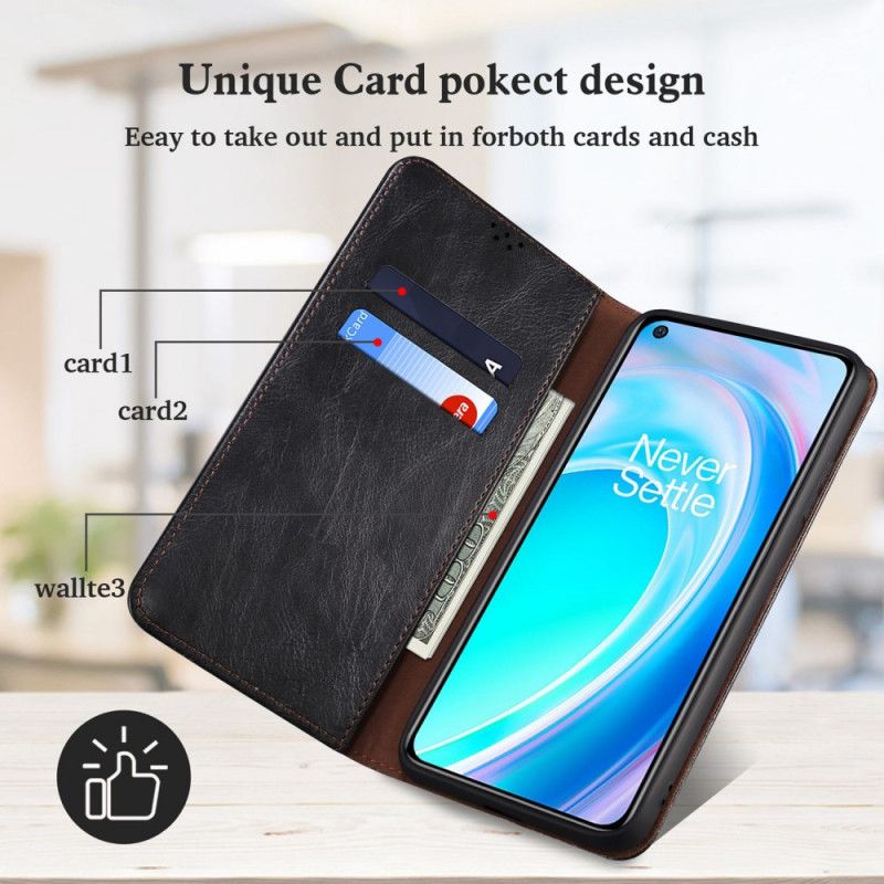 Cover OnePlus Nord CE 2 Lite 5G Flip Cover Vokset Kunstlæder