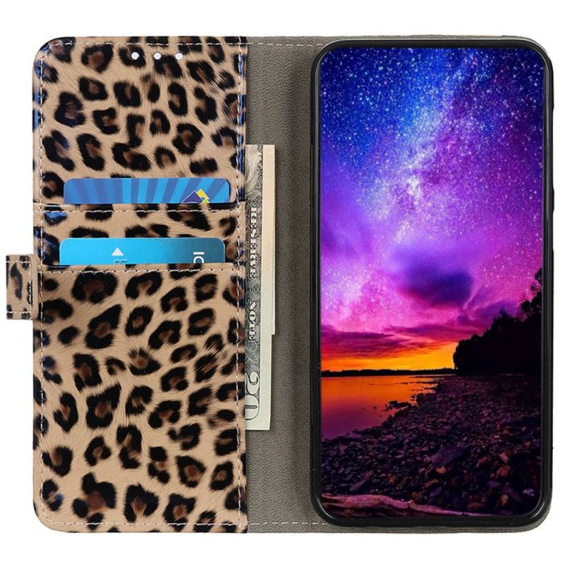 Flip Cover OnePlus Nord CE 2 Lite 5G Leopardhudeffekt