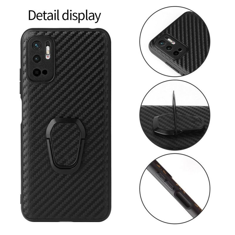 Cover Xiaomi Redmi Note 10 5G / Poco M3 Pro 5G Carbon Fiber Ring-support