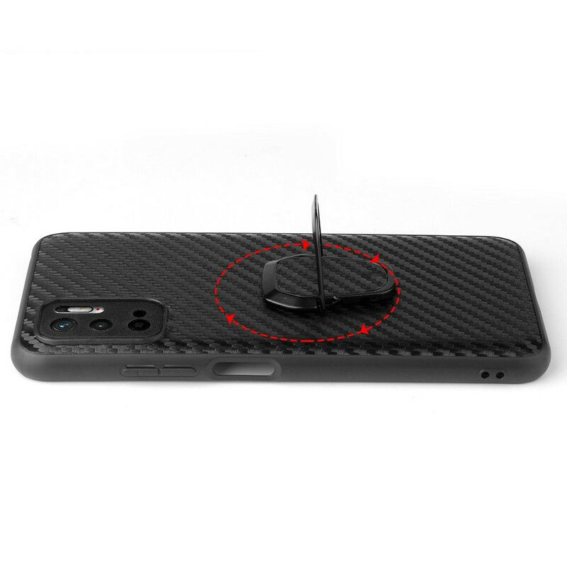 Cover Xiaomi Redmi Note 10 5G / Poco M3 Pro 5G Carbon Fiber Ring-support