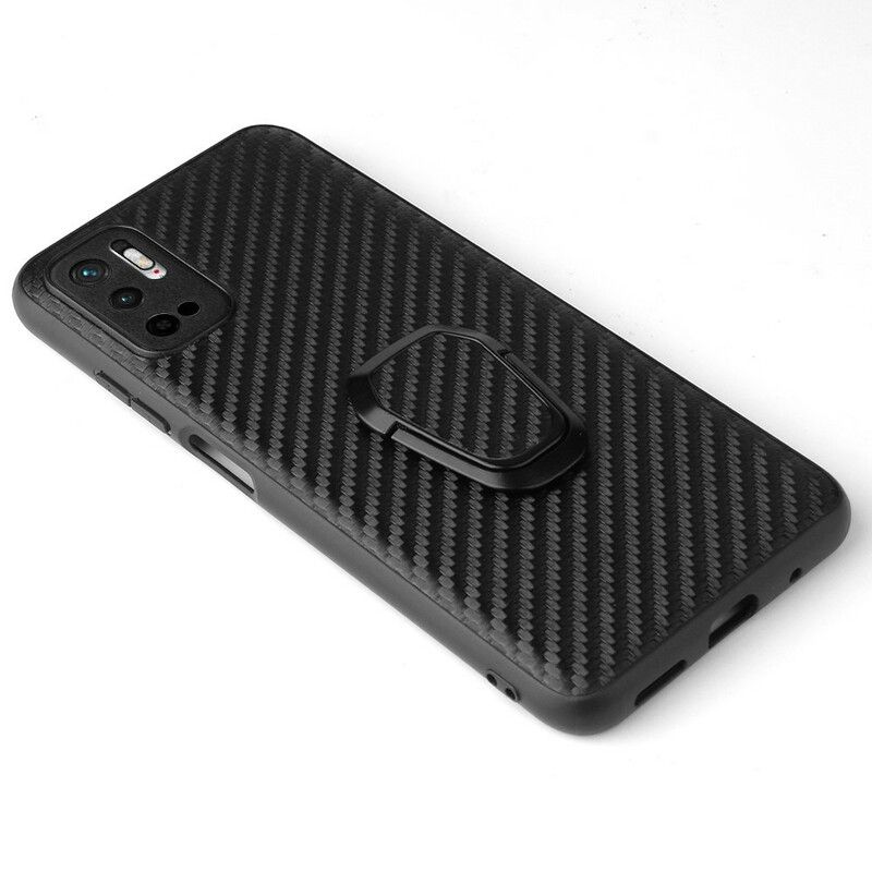 Cover Xiaomi Redmi Note 10 5G / Poco M3 Pro 5G Carbon Fiber Ring-support