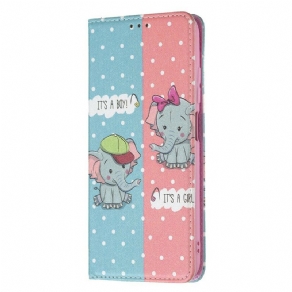 Cover Xiaomi Redmi Note 10 5G / Poco M3 Pro 5G Flip Cover Babyelefanter