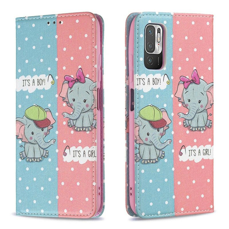 Cover Xiaomi Redmi Note 10 5G / Poco M3 Pro 5G Flip Cover Babyelefanter