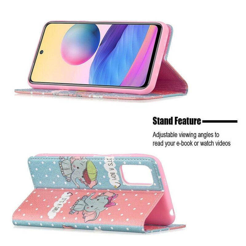 Cover Xiaomi Redmi Note 10 5G / Poco M3 Pro 5G Flip Cover Babyelefanter