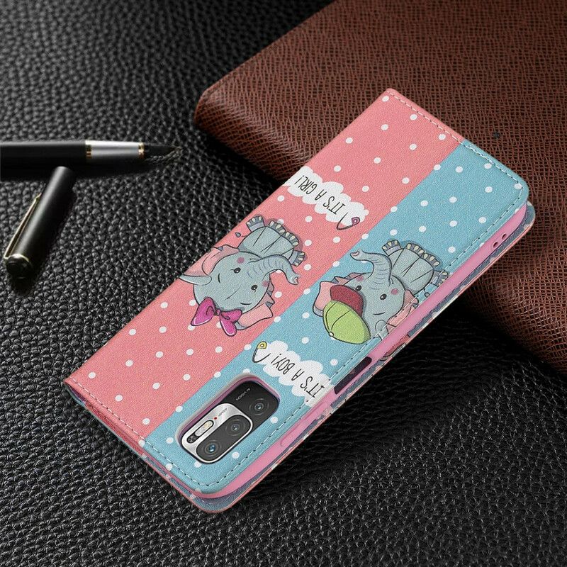 Cover Xiaomi Redmi Note 10 5G / Poco M3 Pro 5G Flip Cover Babyelefanter