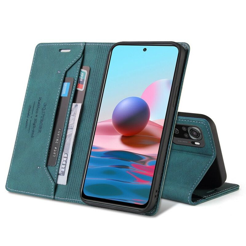 Cover Xiaomi Redmi Note 10 5G / Poco M3 Pro 5G Flip Cover Imiteret Læder Gq.utrobe