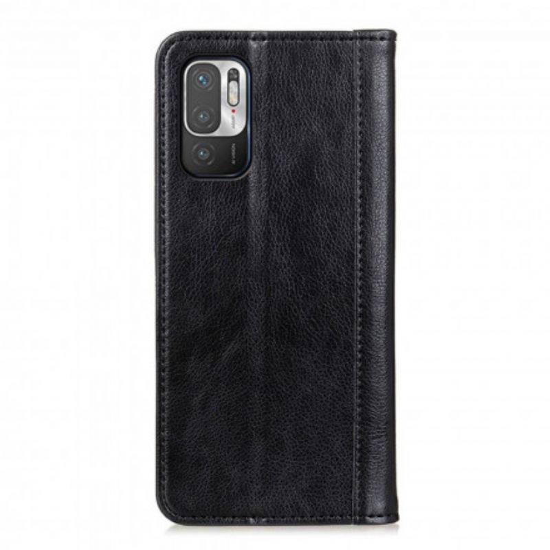 Cover Xiaomi Redmi Note 10 5G / Poco M3 Pro 5G Flip Cover Split Litchi-læderversion