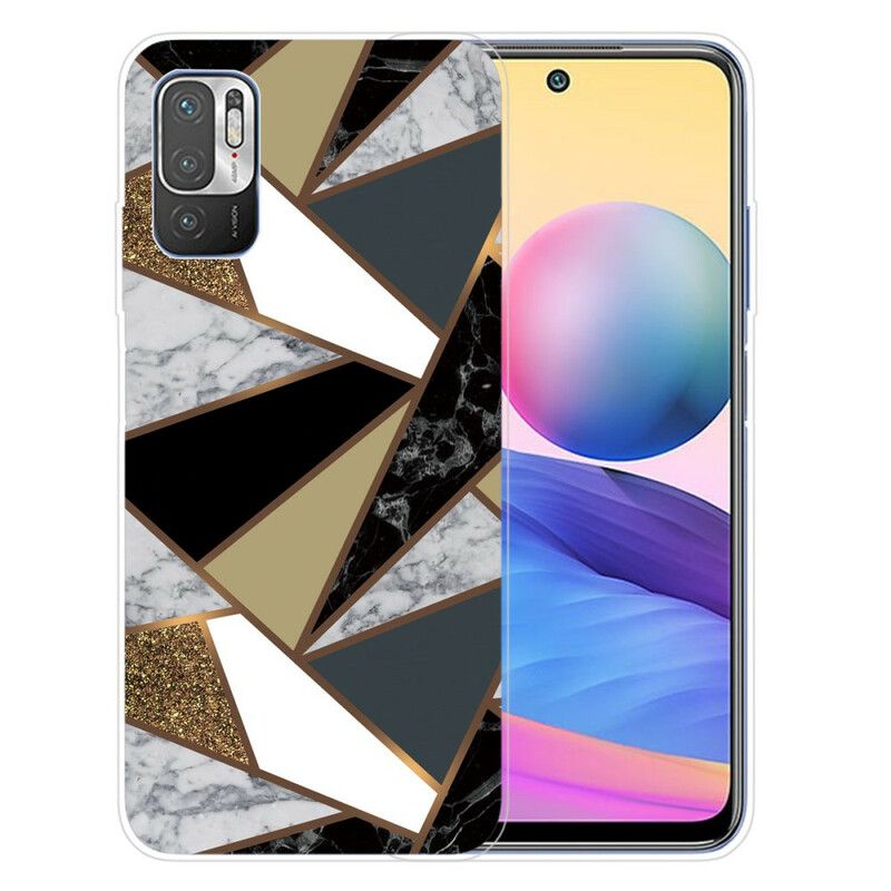 Cover Xiaomi Redmi Note 10 5G / Poco M3 Pro 5G Geometrisk Marmor