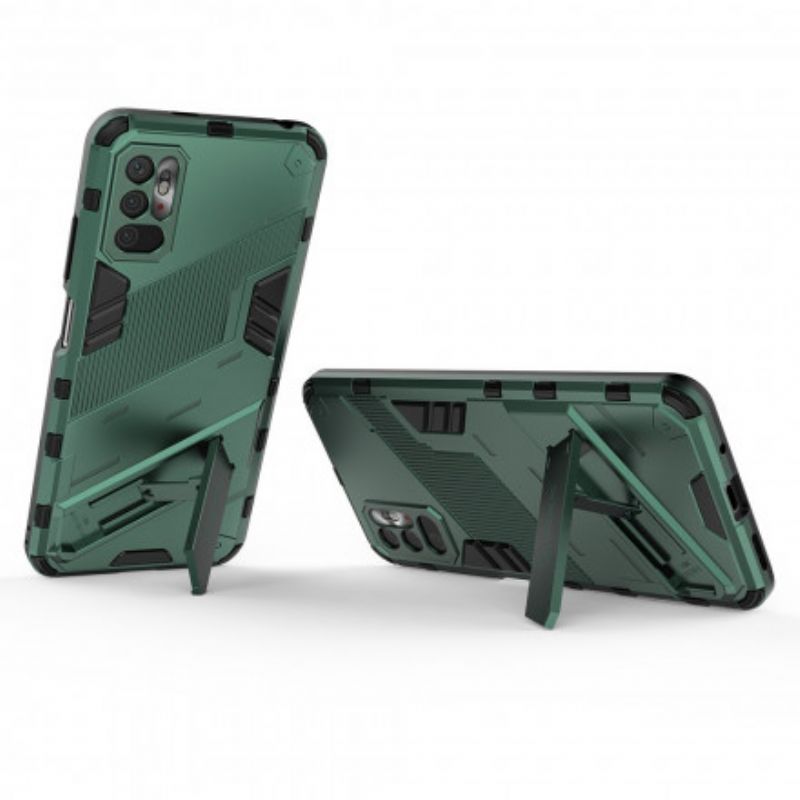 Cover Xiaomi Redmi Note 10 5G / Poco M3 Pro 5G Håndfrit To-positions Aftageligt Stativ