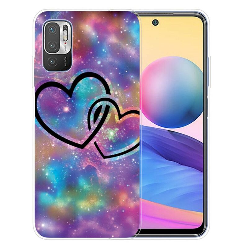 Cover Xiaomi Redmi Note 10 5G / Poco M3 Pro 5G Kædte Hjerter