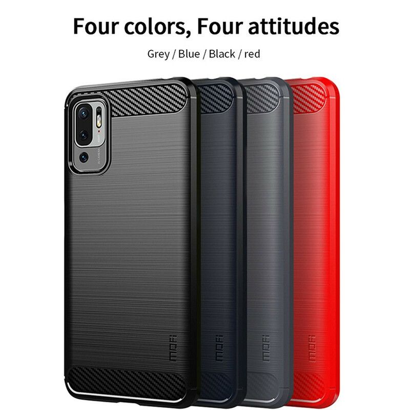 Cover Xiaomi Redmi Note 10 5G / Poco M3 Pro 5G Mofi Børstet Kulfiber