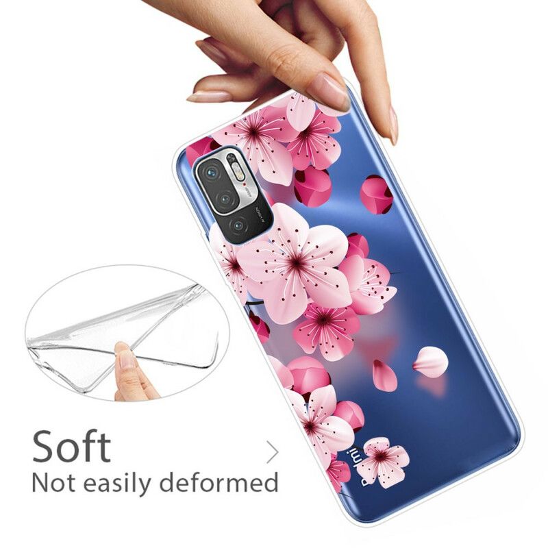 Cover Xiaomi Redmi Note 10 5G / Poco M3 Pro 5G Små Lyserøde Blomster