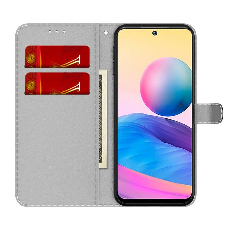 Flip Cover Xiaomi Redmi Note 10 5G / Poco M3 Pro 5G Abstrakt Mønster