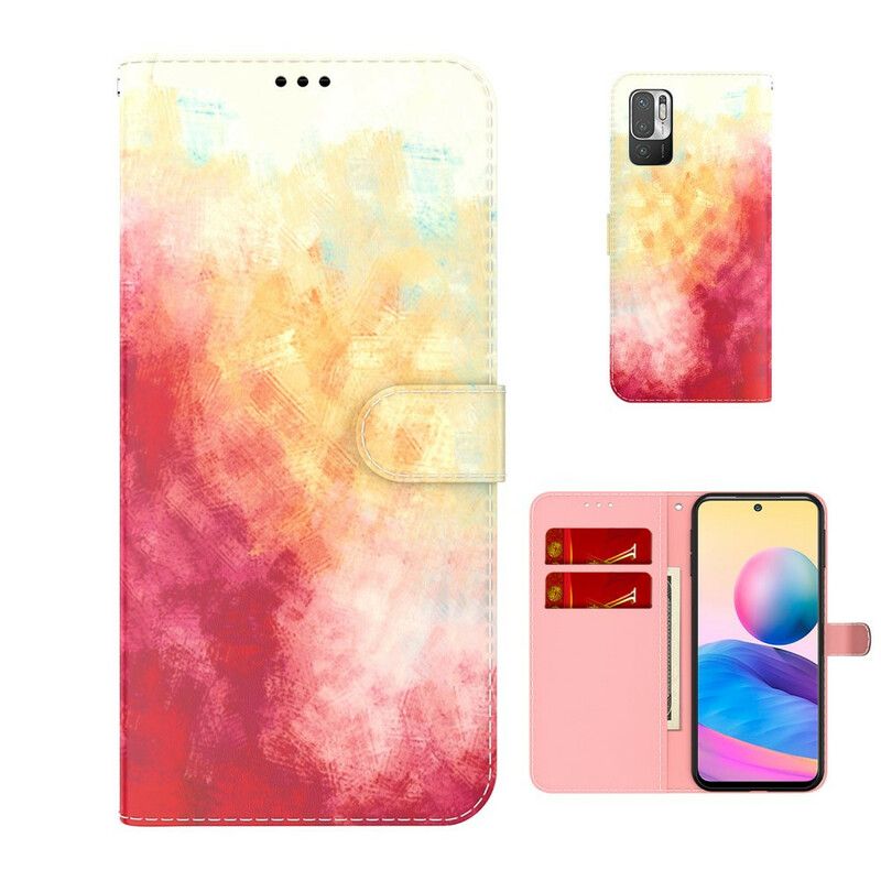 Flip Cover Xiaomi Redmi Note 10 5G / Poco M3 Pro 5G Akvarel