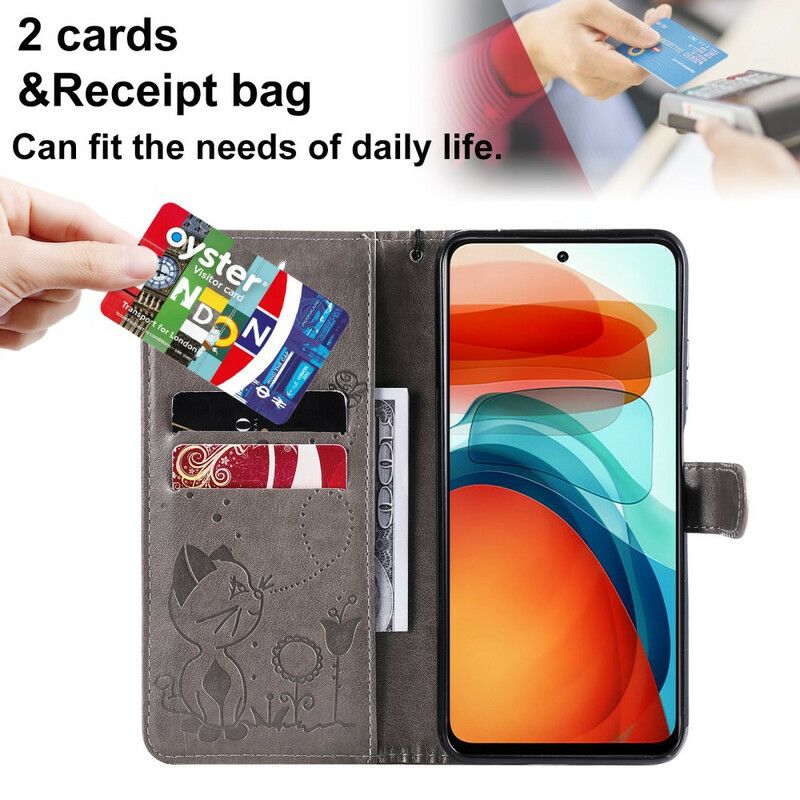 Flip Cover Xiaomi Redmi Note 10 5G / Poco M3 Pro 5G Anine Kat