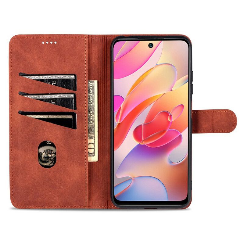 Flip Cover Xiaomi Redmi Note 10 5G / Poco M3 Pro 5G Azns Lædereffekt