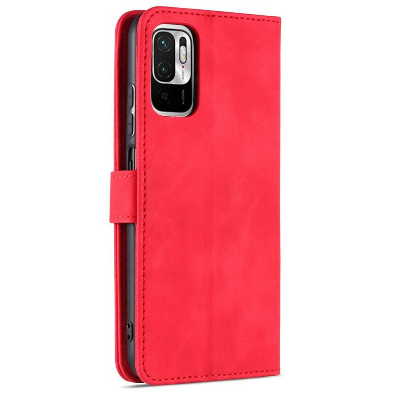 Flip Cover Xiaomi Redmi Note 10 5G / Poco M3 Pro 5G Azns Lædereffekt