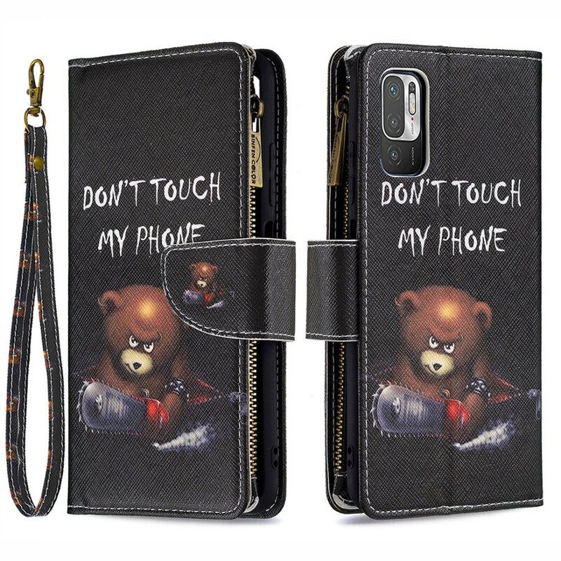 Flip Cover Xiaomi Redmi Note 10 5G / Poco M3 Pro 5G Bear Lynlåslomme