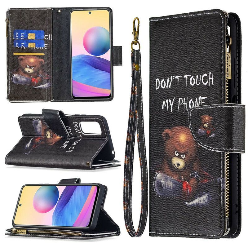 Flip Cover Xiaomi Redmi Note 10 5G / Poco M3 Pro 5G Bear Lynlåslomme