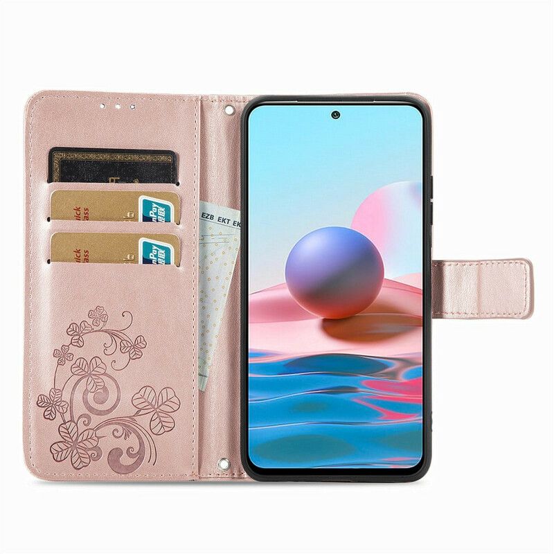 Flip Cover Xiaomi Redmi Note 10 5G / Poco M3 Pro 5G Blomster I Vinden