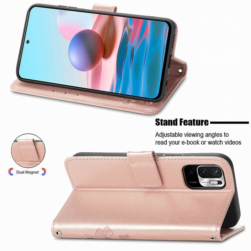 Flip Cover Xiaomi Redmi Note 10 5G / Poco M3 Pro 5G Blomster I Vinden