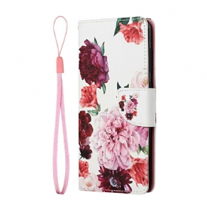 Flip Cover Xiaomi Redmi Note 10 5G / Poco M3 Pro 5G Blomsterserie