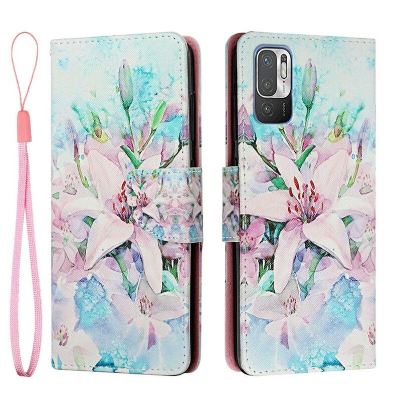 Flip Cover Xiaomi Redmi Note 10 5G / Poco M3 Pro 5G Blomsterserie