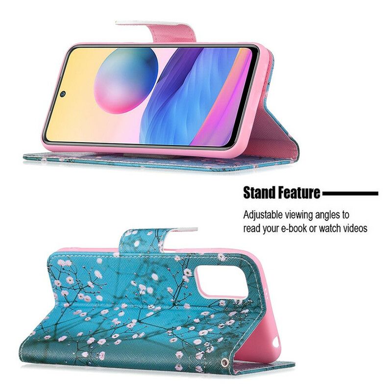 Flip Cover Xiaomi Redmi Note 10 5G / Poco M3 Pro 5G Blomstrende Træ