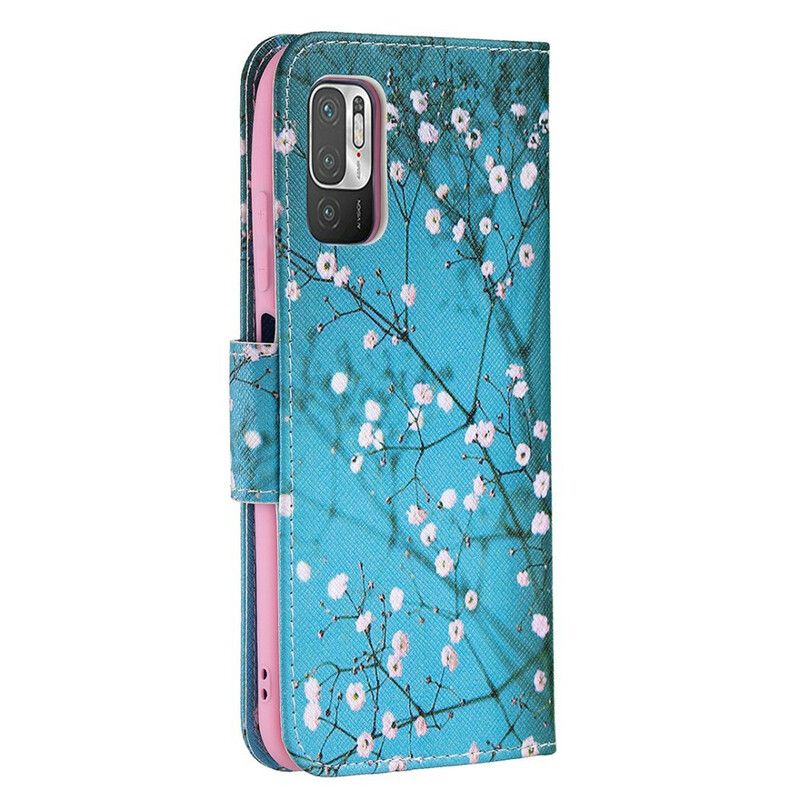 Flip Cover Xiaomi Redmi Note 10 5G / Poco M3 Pro 5G Blomstrende Træ