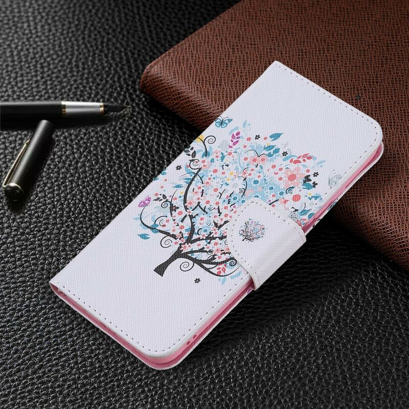 Flip Cover Xiaomi Redmi Note 10 5G / Poco M3 Pro 5G Blomstret Træ