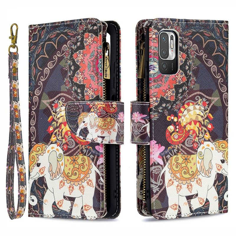 Flip Cover Xiaomi Redmi Note 10 5G / Poco M3 Pro 5G Elefant Lynlåslomme