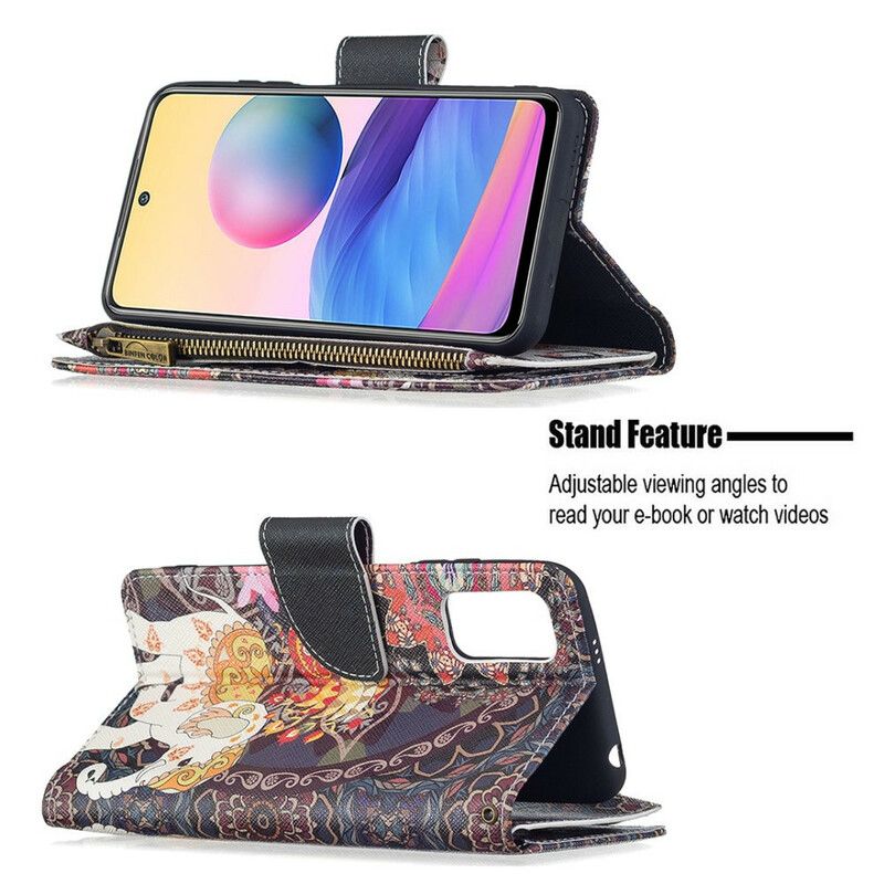 Flip Cover Xiaomi Redmi Note 10 5G / Poco M3 Pro 5G Elefant Lynlåslomme