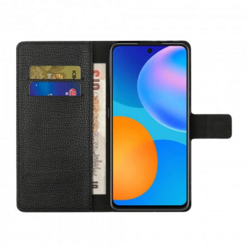 Flip Cover Xiaomi Redmi Note 10 5G / Poco M3 Pro 5G Enkelt Litchi