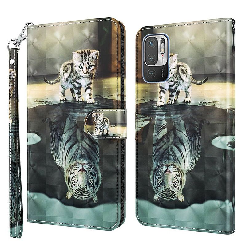 Flip Cover Xiaomi Redmi Note 10 5G / Poco M3 Pro 5G Ernest The Tiger