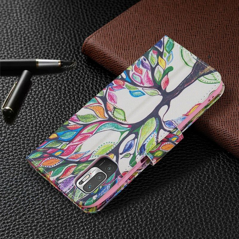 Flip Cover Xiaomi Redmi Note 10 5G / Poco M3 Pro 5G Farvet Træ