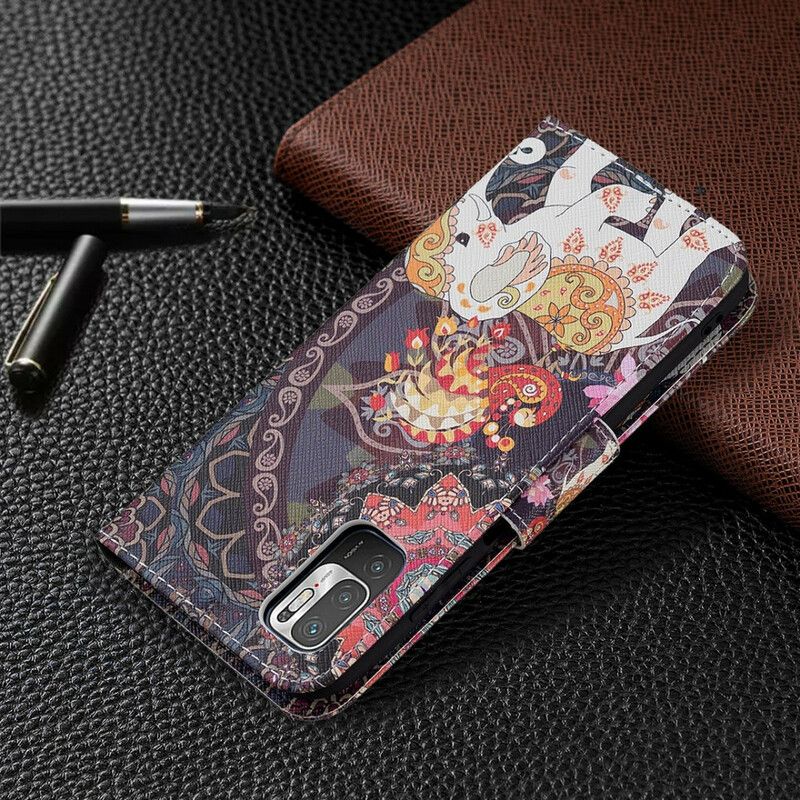 Flip Cover Xiaomi Redmi Note 10 5G / Poco M3 Pro 5G Indisk Elefant