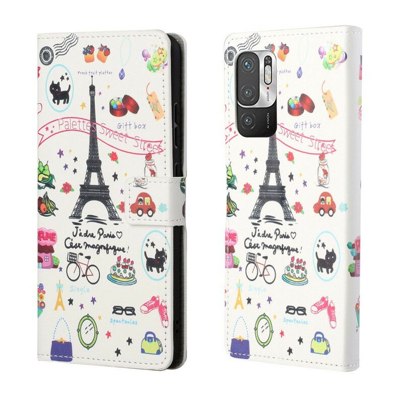 Flip Cover Xiaomi Redmi Note 10 5G / Poco M3 Pro 5G Jeg Elsker Paris