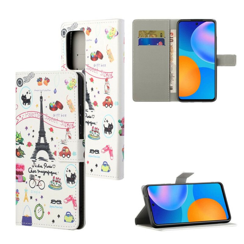 Flip Cover Xiaomi Redmi Note 10 5G / Poco M3 Pro 5G Jeg Elsker Paris