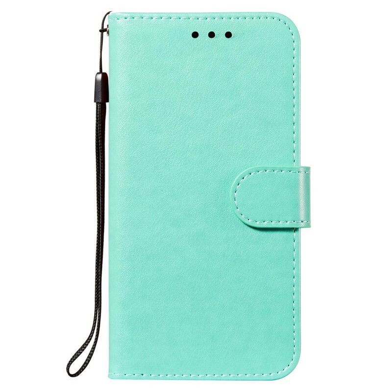 Flip Cover Xiaomi Redmi Note 10 5G / Poco M3 Pro 5G Læderdesign Med Rem