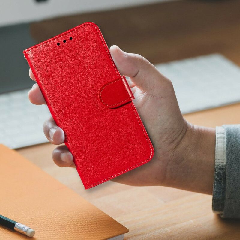 Flip Cover Xiaomi Redmi Note 10 5G / Poco M3 Pro 5G Læderdesign Med Rem